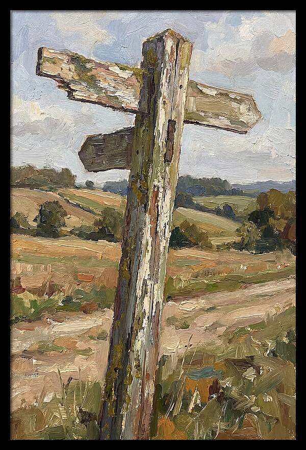 Old Signpost In Nature