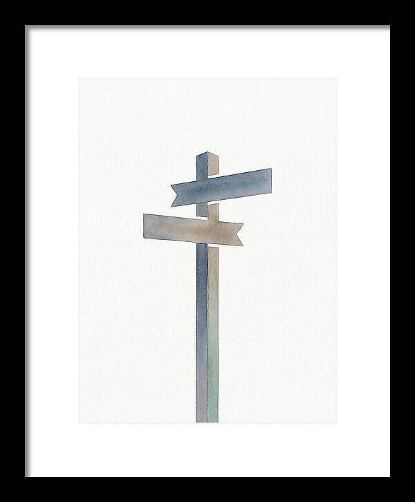 Old Signpost In Watercolor