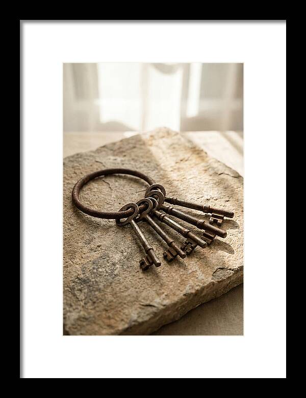Old Skeleton Keys On Iron Ring