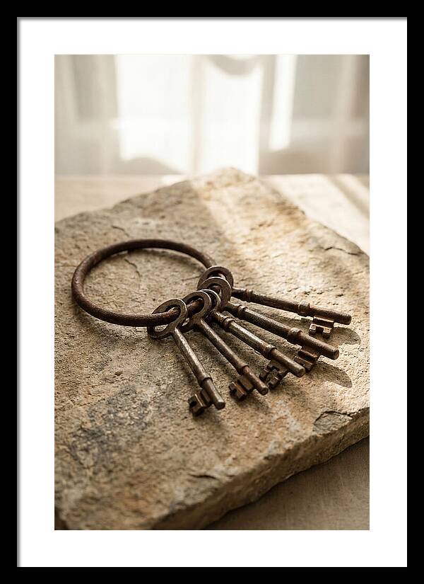 Old Skeleton Keys On Iron Ring