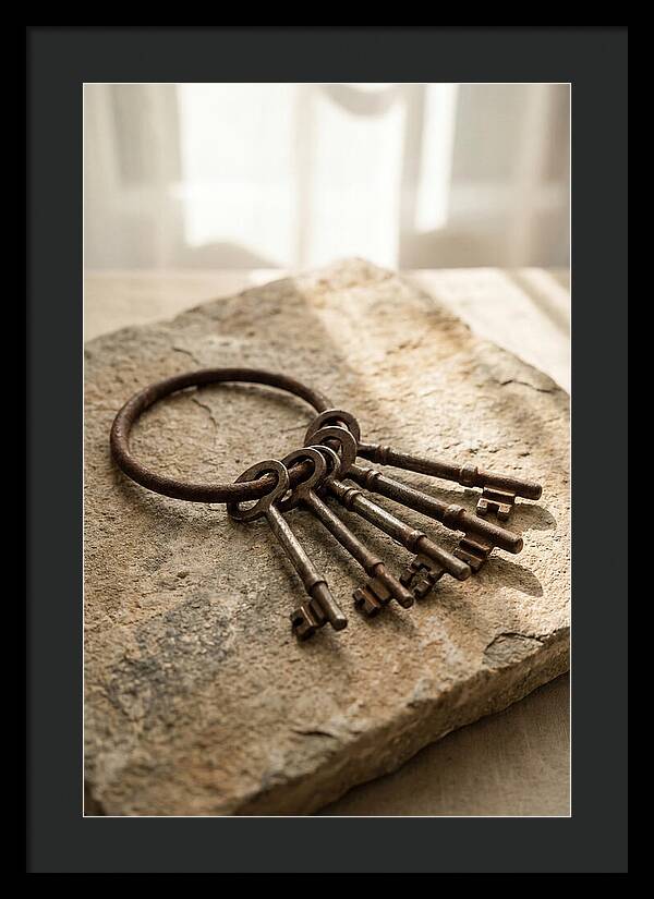 Old Skeleton Keys On Iron Ring