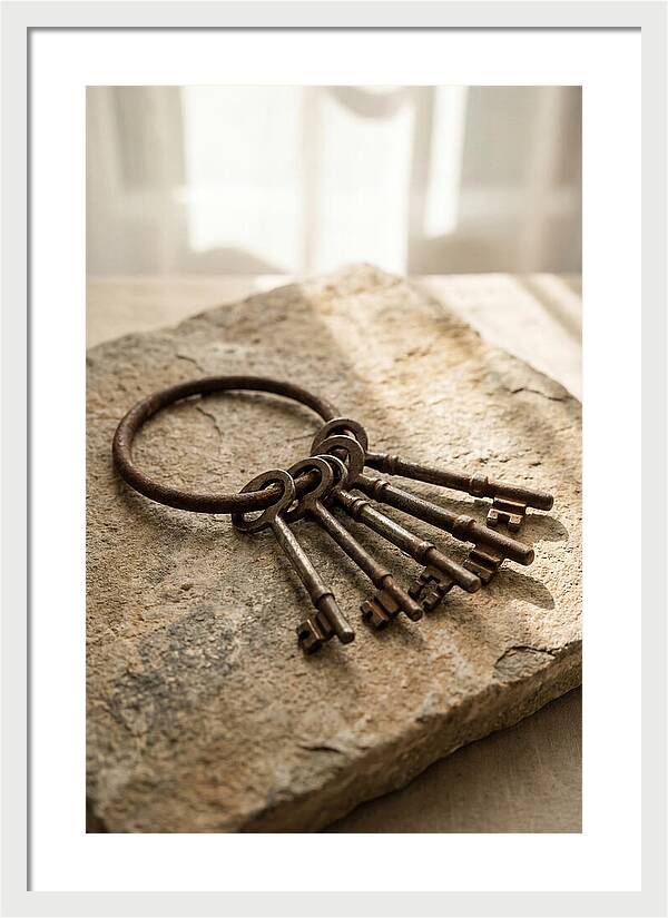 Old Skeleton Keys On Iron Ring