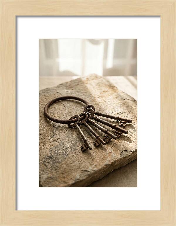 Old Skeleton Keys On Iron Ring