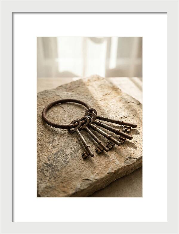 Old Skeleton Keys On Iron Ring