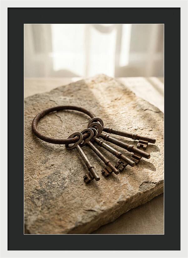 Old Skeleton Keys On Iron Ring
