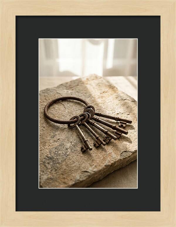 Old Skeleton Keys On Iron Ring