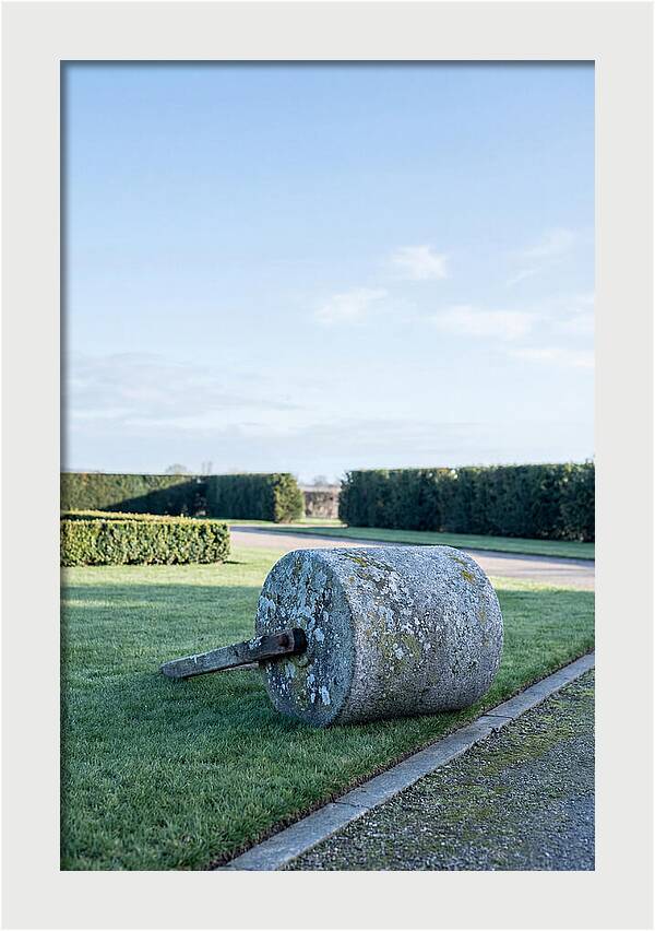 Old Stone Garden Roller