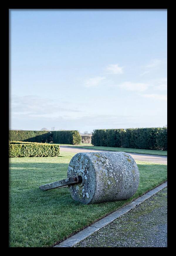 Old Stone Garden Roller