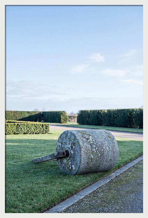 Old Stone Garden Roller