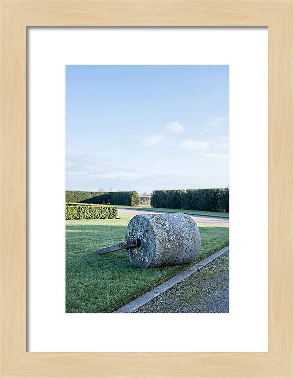 Old Stone Garden Roller