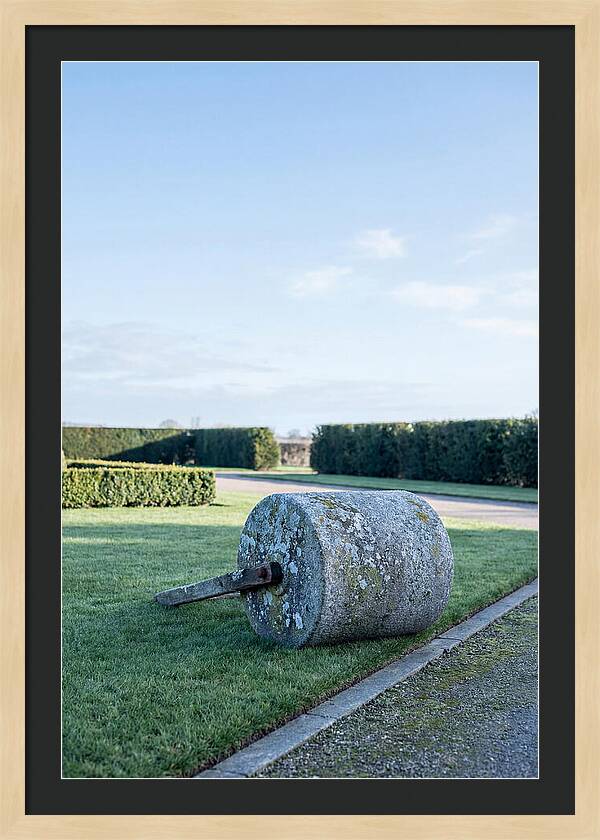 Old Stone Garden Roller