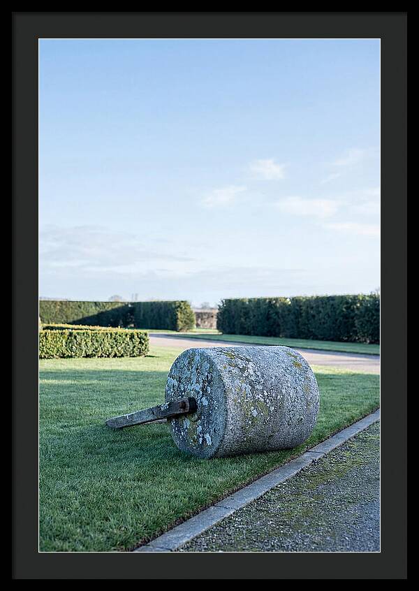 Old Stone Garden Roller