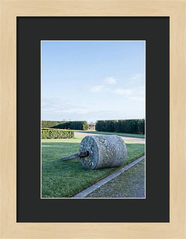 Old Stone Garden Roller