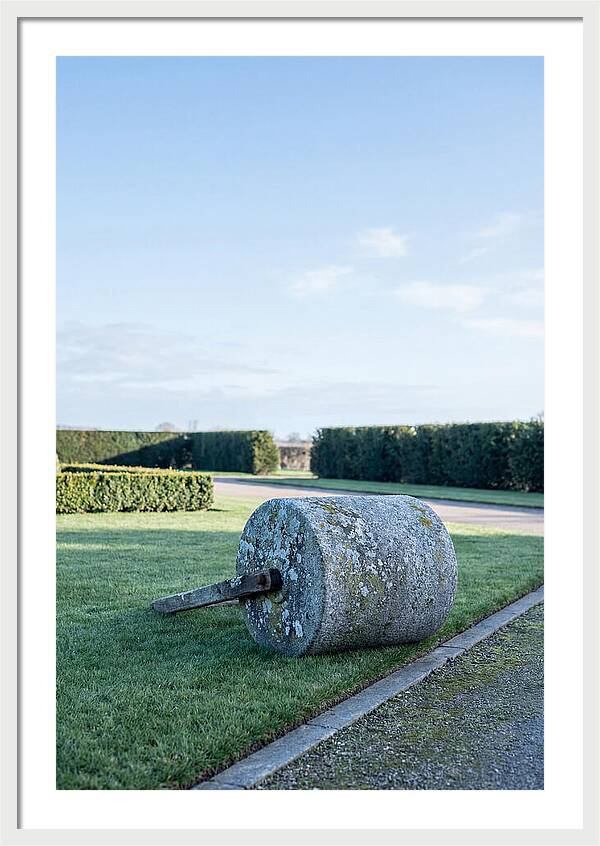 Old Stone Garden Roller