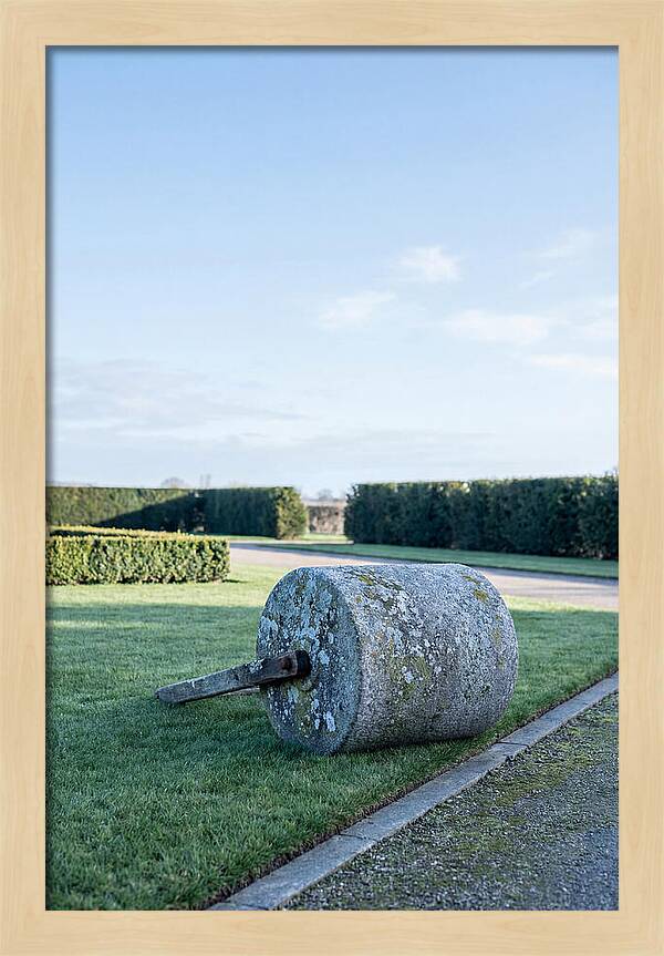 Old Stone Garden Roller