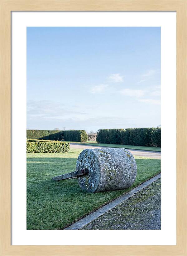 Old Stone Garden Roller