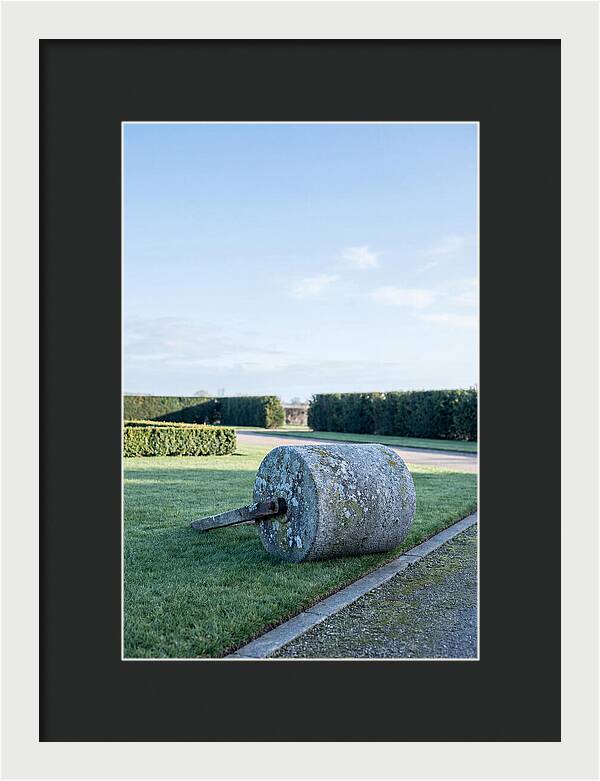 Old Stone Garden Roller