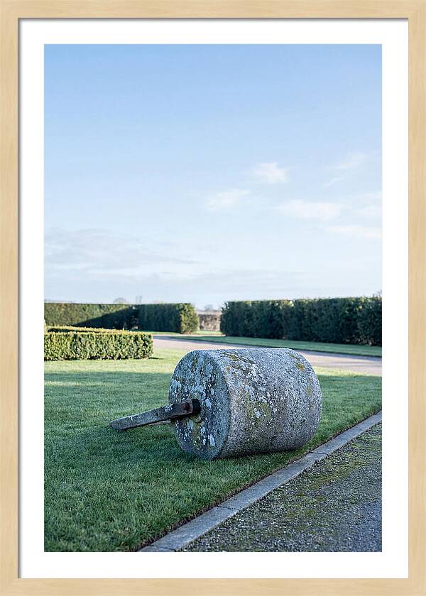 Old Stone Garden Roller