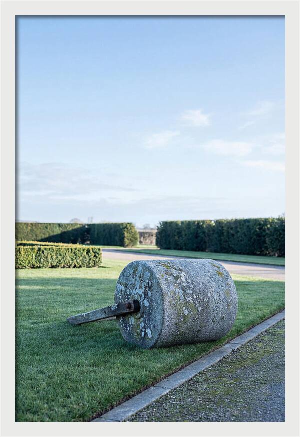 Old Stone Garden Roller