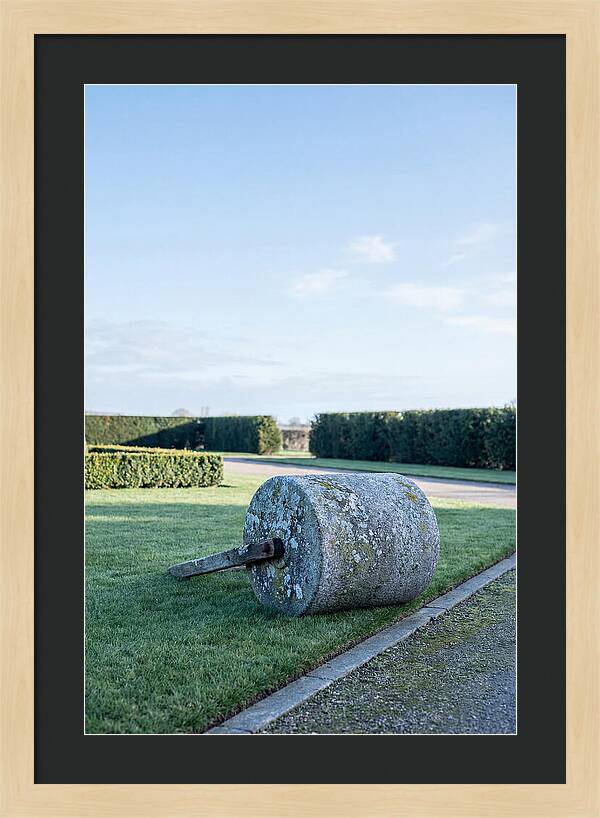 Old Stone Garden Roller