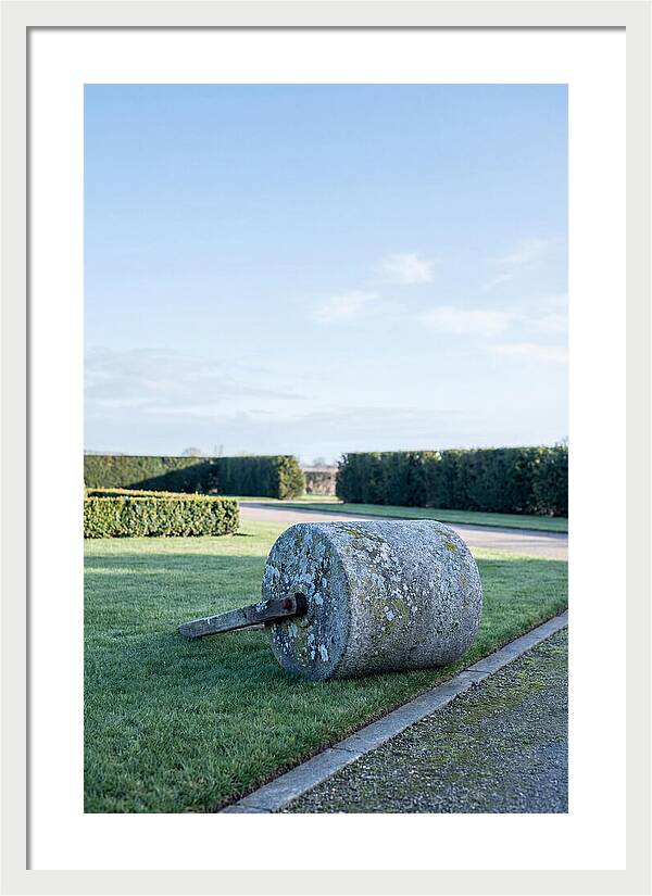 Old Stone Garden Roller