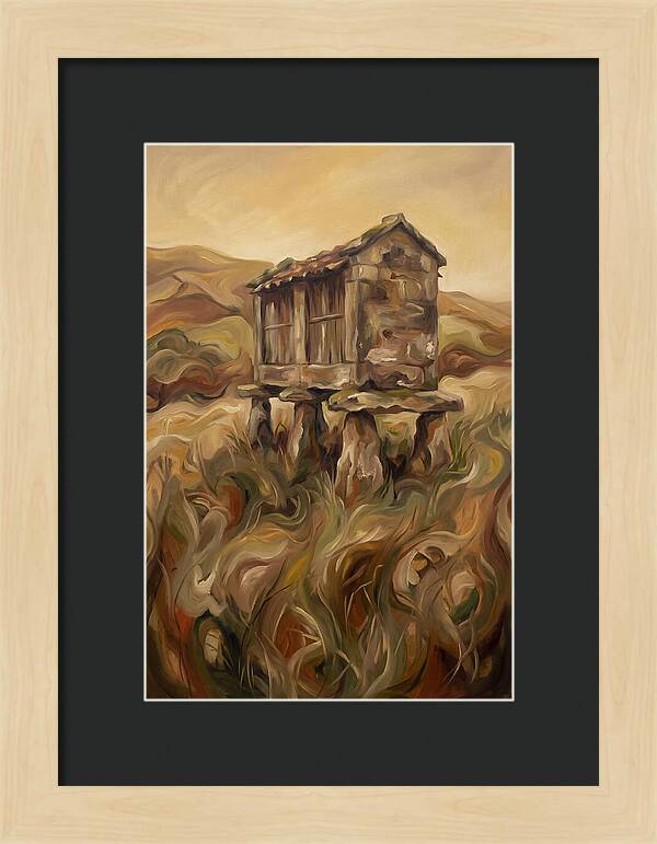 Old Stone Granary On Staddle Stones