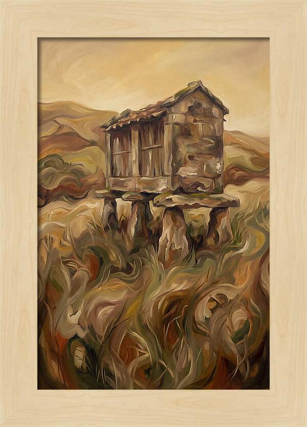 Old Stone Granary On Staddle Stones