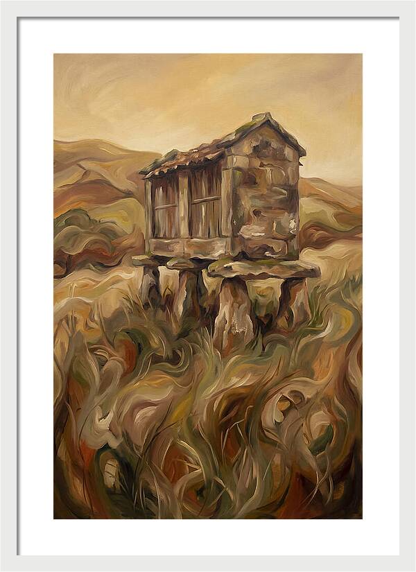 Old Stone Granary On Staddle Stones