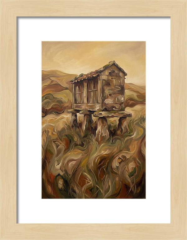 Old Stone Granary On Staddle Stones