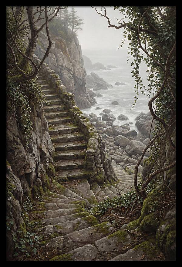 Old Stone Steps To The Sea