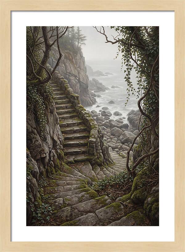 Old Stone Steps To The Sea
