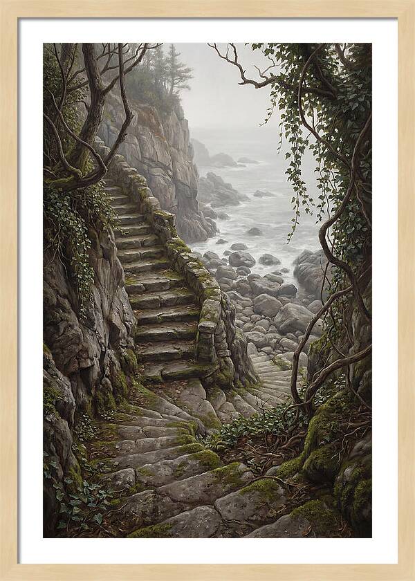 Old Stone Steps To The Sea