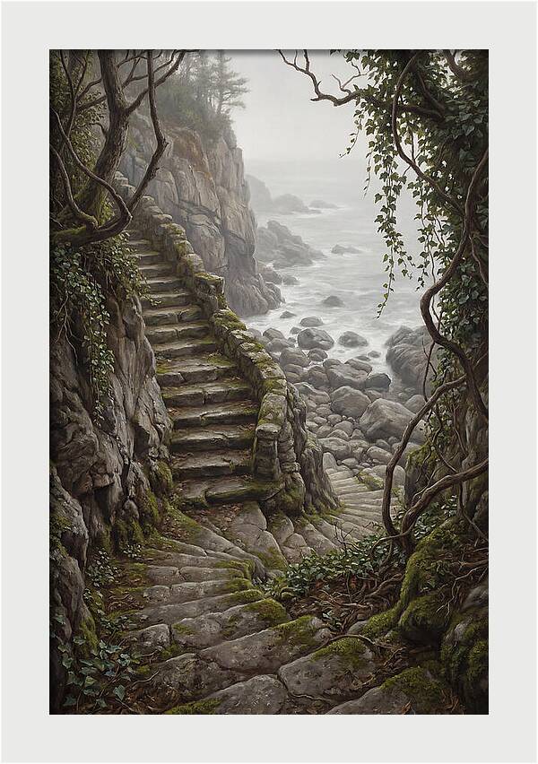 Old Stone Steps To The Sea