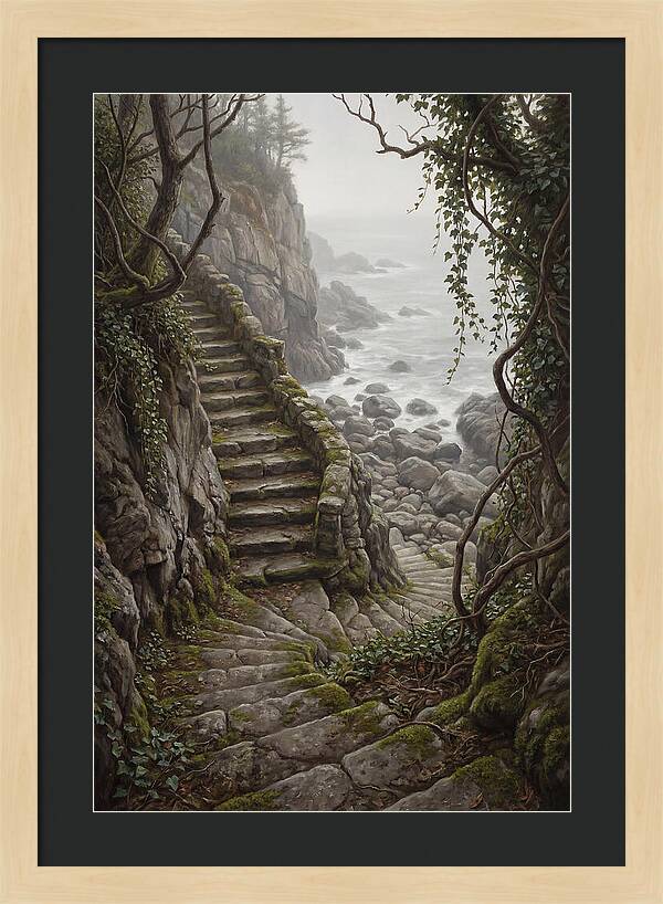 Old Stone Steps To The Sea