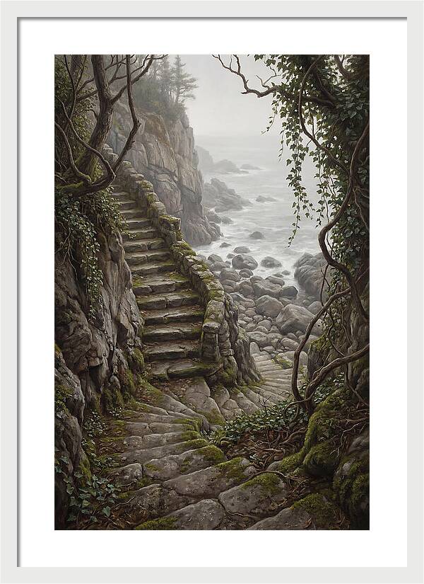 Old Stone Steps To The Sea