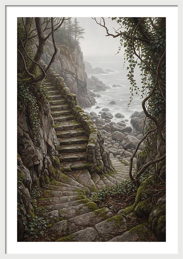 Old Stone Steps To The Sea