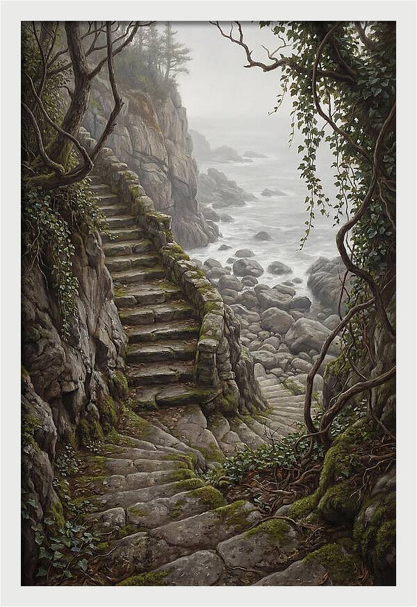 Old Stone Steps To The Sea