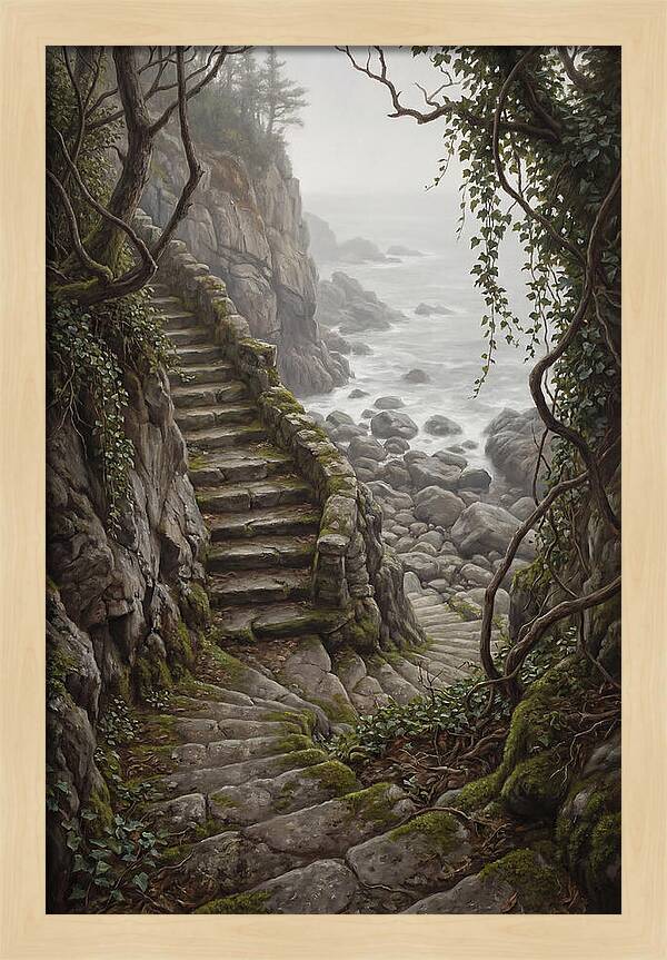 Old Stone Steps To The Sea