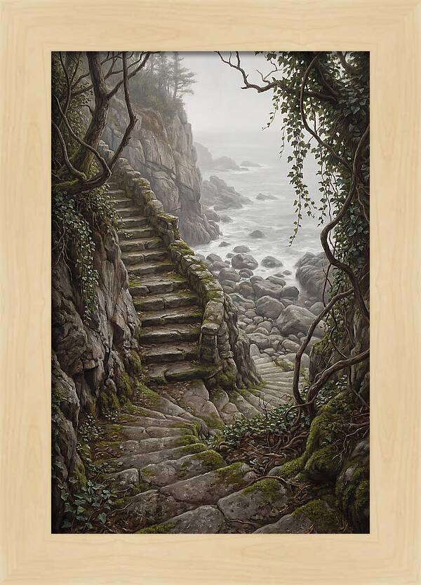 Old Stone Steps To The Sea