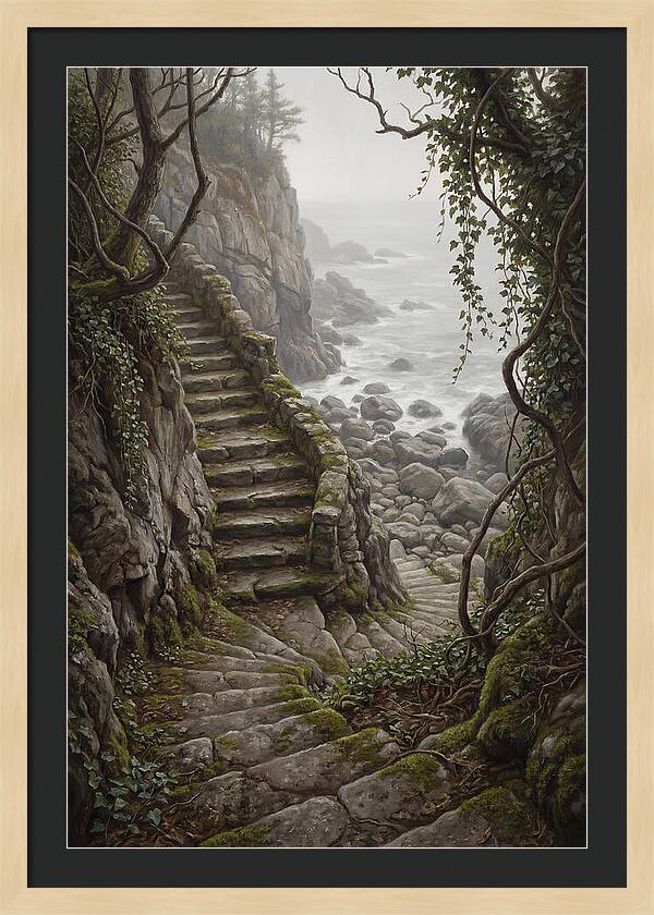 Old Stone Steps To The Sea