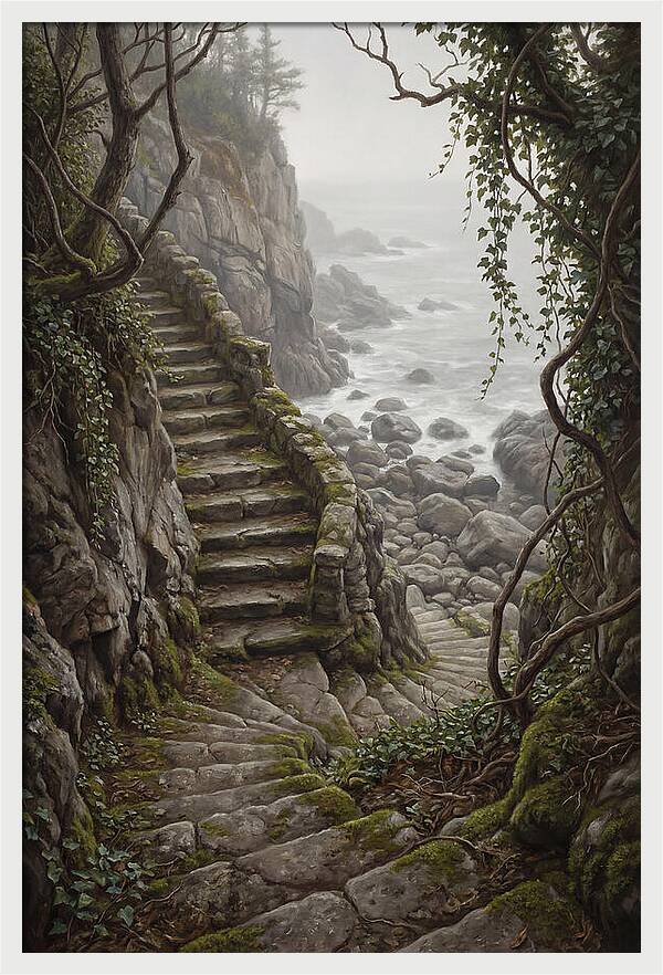 Old Stone Steps To The Sea