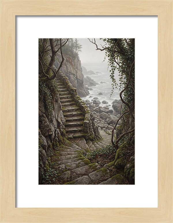 Old Stone Steps To The Sea
