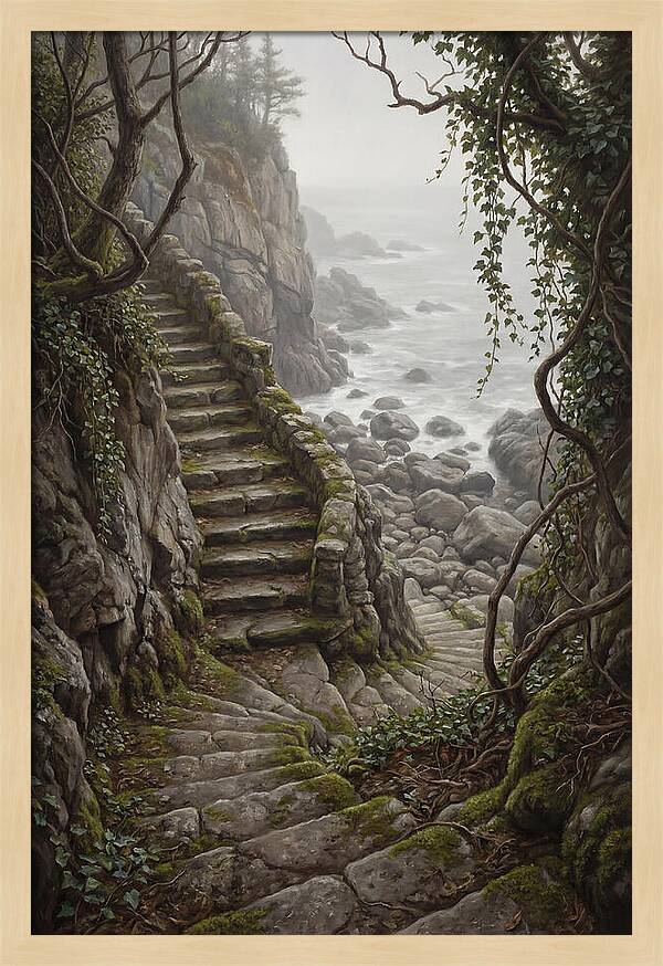 Old Stone Steps To The Sea