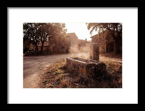 Old Stone Trough At Dusk