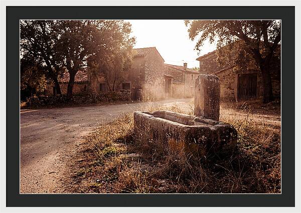 Old Stone Trough At Dusk