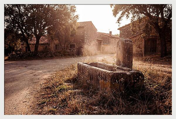 Old Stone Trough At Dusk