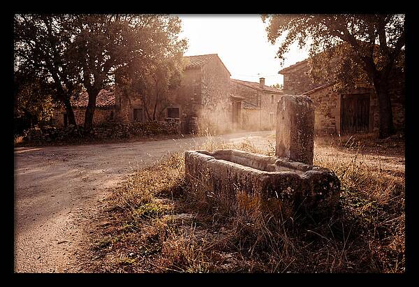 Old Stone Trough At Dusk