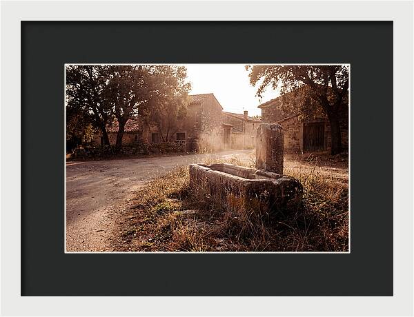 Old Stone Trough At Dusk