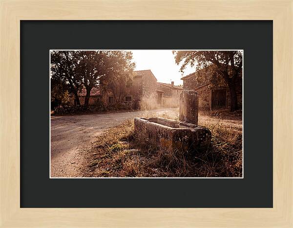Old Stone Trough At Dusk