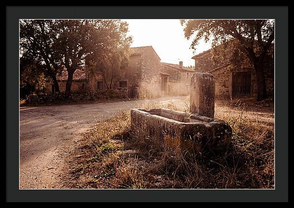 Old Stone Trough At Dusk